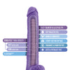 Blush Au Naturel Bold Daddy 14" Dildo - Purple