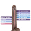 Blush Au Naturel Daddy 14" Sensa Feel Dual Density Dong w/Suction Cup - Chocolate
