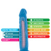 Blush Neo Dual Density 7.5" Cock - Neon Blue