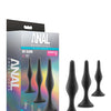 Blush Anal Adventures Platinum Silicone Beginner Plug Kit - Black