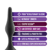 Blush Anal Adventures Platinum Silicone Beginner Plug Kit - Black