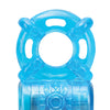 Blush Stay Hard Rechargeable 5 Function Cock Ring- Blue