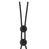 Blush Stay Hard Silicone Double Loop Cock Ring - Black