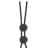 Blush Stay Hard Silicone Double Loop Cock Ring - Black