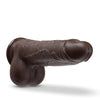 Blush Dr. Skin Silicone Dr. Murphy 8" Thrusting Dildo - Chocolate