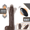 Blush Dr. Skin Silicone Dr. Murphy 8" Thrusting Dildo - Chocolate