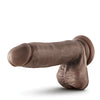 Blush Dr. Skin Glide 7" Self Lubricating Dildo - Chocolate