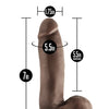 Blush Dr. Skin Glide 7" Self Lubricating Dildo - Chocolate