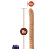 Blush Dr. Skin 18" Double Dildo - Mocha