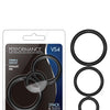 Blush Performance VS4 Pure Premium Silicone Cockring Set - Black