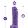 Blush Au Naturel Bold Big Boy 10" Dildo - Purple