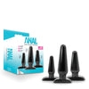 Blush Anal Adventures Basic Plug Kit - Black