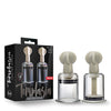 Blush Temptasia Clit & Nipple Large Twist Suckers - Clear Set of 2
