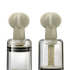 Blush Temptasia Clit & Nipple Large Twist Suckers - Clear Set of 2