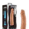 Blush Lock On 8" Argonite Dildo w/Suction Cup Adapter - Mocha