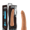 Blush Lock On 7.5" Hexanite Dildo w/Suction Cup Adapter - Mocha