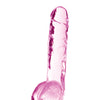 Blush Naturally Yours 8" Crystalline Dildo - Rose