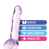 Blush Naturally Yours 8" Crystalline Dildo - Amethyst