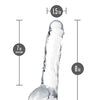 Blush Naturally Yours 8" Crystalline Dildo - Diamond