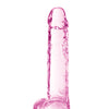 Blush Naturally Yours 7" Crystalline Dildo - Rose
