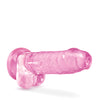 Blush Naturally Yours 7" Crystalline Dildo - Rose