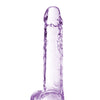 Blush Naturally Yours 7" Crystalline Dildo - Amethyst