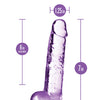 Blush Naturally Yours 7" Crystalline Dildo - Amethyst
