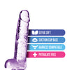 Blush Naturally Yours 7" Crystalline Dildo - Amethyst