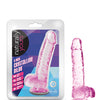Blush Naturally Yours 6" Crystalline Dildo - Rose