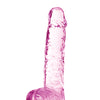 Blush Naturally Yours 6" Crystalline Dildo - Rose