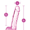 Blush Naturally Yours 6" Crystalline Dildo - Rose