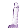 Blush Naturally Yours 6" Crystalline Dildo - Amethyst