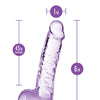 Blush Naturally Yours 6" Crystalline Dildo - Amethyst