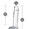 Blush Naturally Yours 6" Crystalline Dildo - Diamond