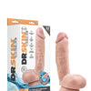Blush Dr. Skin Glide 8.5" Self Lubricating Dildo w/Balls - Vanilla