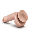 Blush Dr. Skin Glide 8.5" Self Lubricating Dildo w/Balls - Vanilla