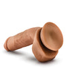 Blush Dr. Skin Glide 8.5" Self Lubricating Dildo w/Balls - Mocha