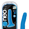 Blush Neo Elite 6" Silicone Dual Density Cock - Neon Blue