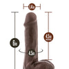Blush Dr. Skin Silicone Dr. Daniel 6" Dildo w/Balls - Chocolate