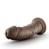 Blush Dr. Skin Glide 8" Self Lubricating Dildo - Chocolate