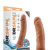 Blush Dr. Skin Glide 8" Self Lubricating Dildo - Mocha