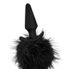Blush Temptasia Tail Pom Plug - Black