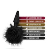 Blush Temptasia Tail Pom Plug - Black