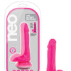 Blush Neo 6" Dual Density Cock w/Balls - Neon Pink