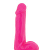 Blush Neo 6" Dual Density Cock w/Balls - Neon Pink