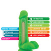 Blush Neo Dual Density 6" Cock - Neon Green