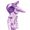 Blush Play with Me Lick it Vibrating Double Strap Cockring - Purple