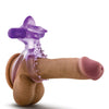 Blush Play with Me Lick it Vibrating Double Strap Cockring - Purple