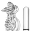 Blush Stay Hard Vibrating Tongue Ring - 10 Function Clear