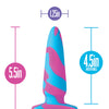 Blush Avant Vibrotize Silicone Vibrating Plug - Fuchsia